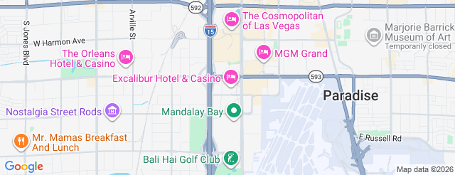 Thunderland Showroom at Excalibur Hotel & Casino